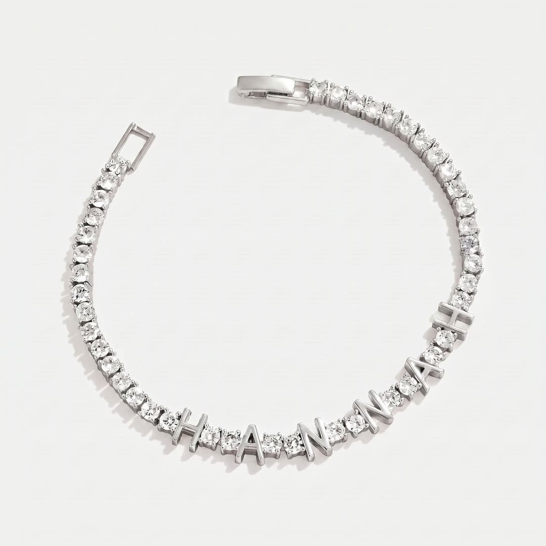 Signature Tennis Name Bracelet