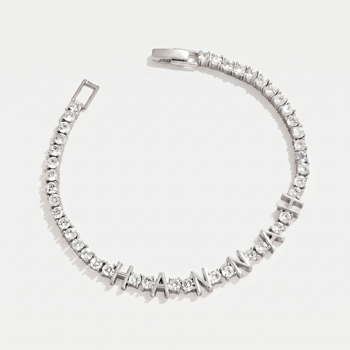 Signature Tennis Name Bracelet