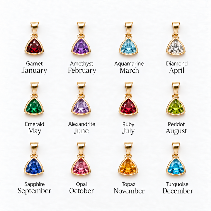 Initial Birthstone Necklace