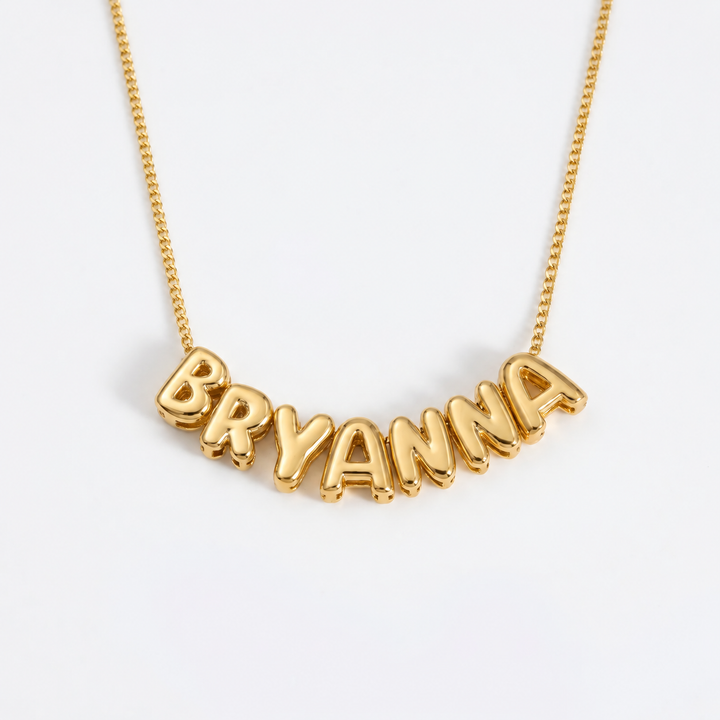 Bubble Name Necklace