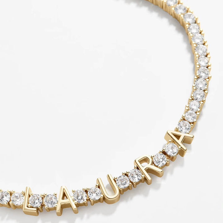 Signature Tennis Name Bracelet
