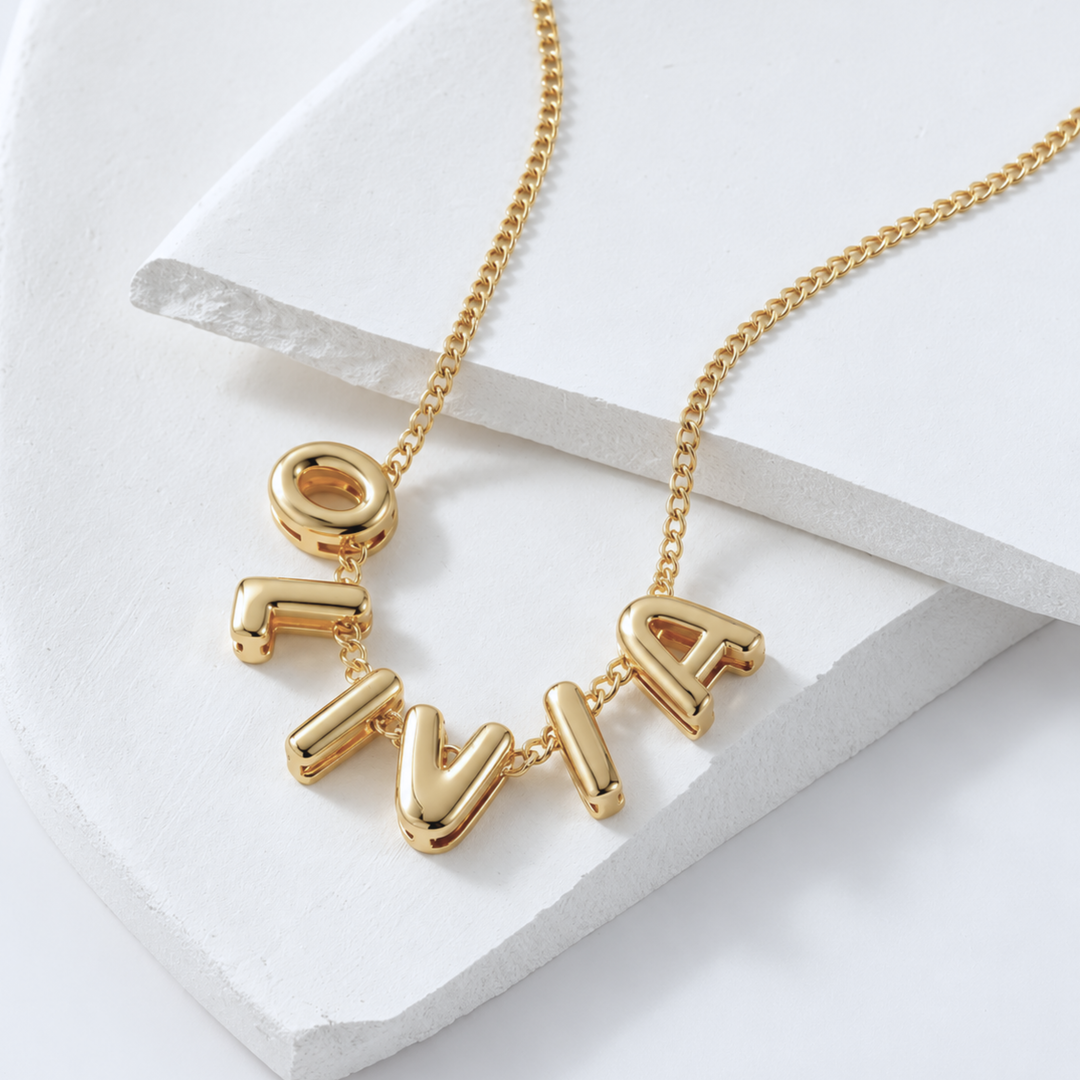 Bubble Name Necklace