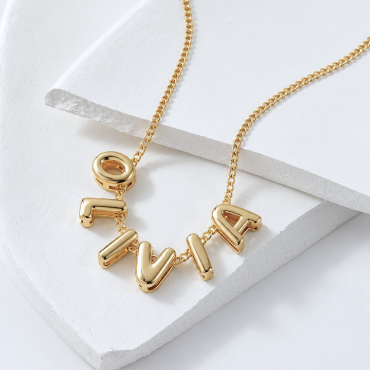 Bubble Name Necklace