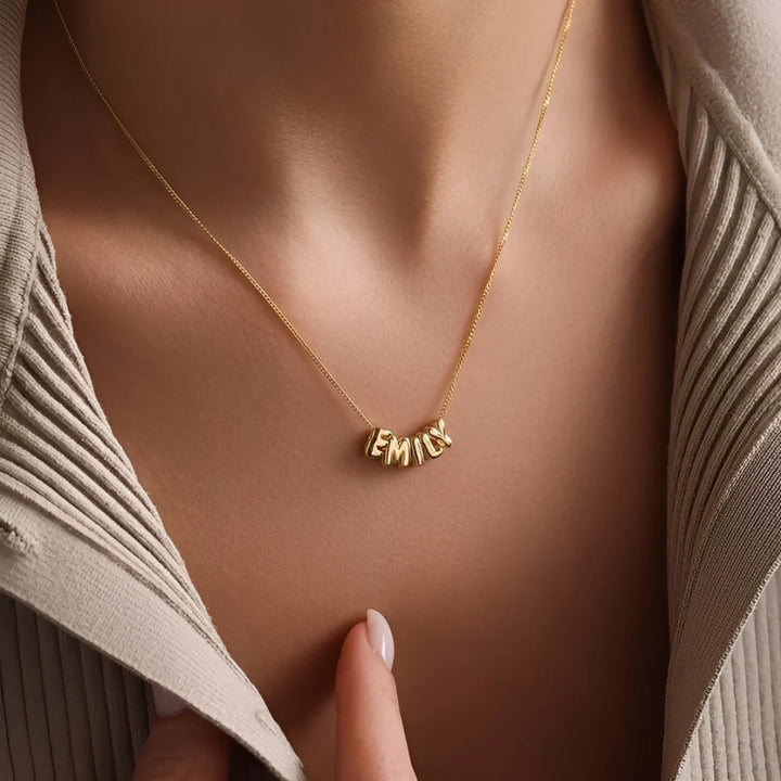 Bubble Name Necklace